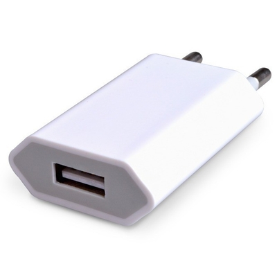 Chargeur mural USB prise de courant continu Sortie type Noir Blanc 5V 1A Pour iPhone Samsung Android LG