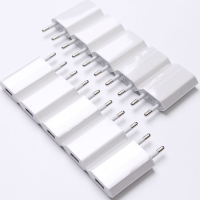 Chargeur mural USB prise de courant continu Sortie type Noir Blanc 5V 1A Pour iPhone Samsung Android LG