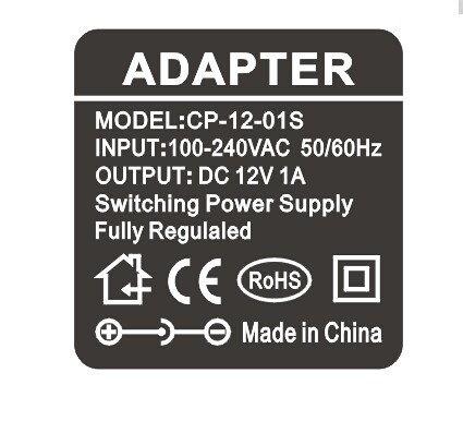 Adaptateur d'alimentation en courant continu de 12 V pour les surtensions et les courts-circuits LED CCTV