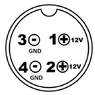 Certificat CE Adaptateur d'alimentation de bureau 12V 5A pour alimentation en courant continu à courant alternatif à 4 broches en noir