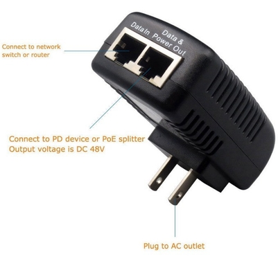 48V 0,5A prise murale POE injecteur Ethernet adaptateur pour téléphone IP/CCTV alimentation de la caméra IP