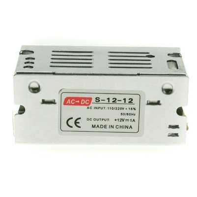 Énergie de commutation à sortie unique 12V 1,2A 12W pour sortie LED et sortie CC