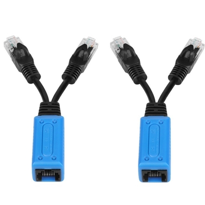 0.03kg RJ45 Port PoE Power Combiner 2-Pack 60W PoE Ultra avec deux ports PoE de 30W