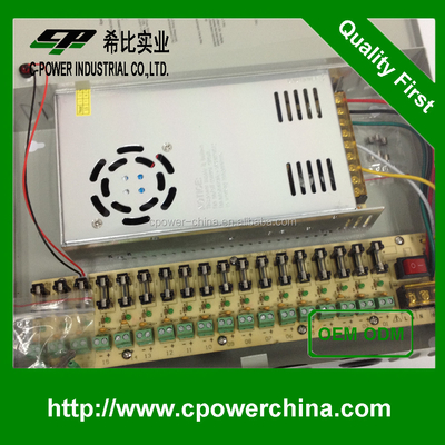 360W 18 canaux alimentation commutée dc12v 30A 220V 110V AC Protection contre la surtension