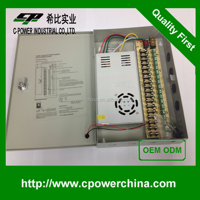 360W 18 canaux alimentation commutée dc12v 30A 220V 110V AC Protection contre la surtension