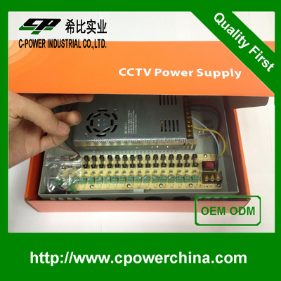 360W 18 canaux alimentation commutée dc12v 30A 220V 110V AC Protection contre la surtension