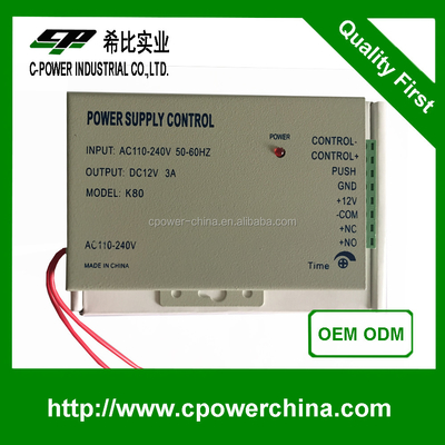Énergie électrique de serrure haute tension 12V 3A UPS pour la sécurité / surveillance / alarme