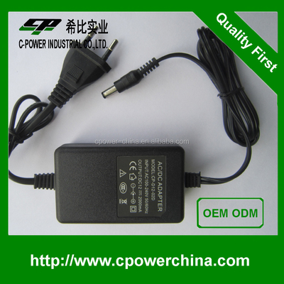 Adaptateur d'alimentation en courant continu de 12 V 2 A 24 W pour la caméra de sécurité de Bunker Hill Installation facile