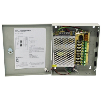 C-Power 9 Channel CH Caméra de sécurité de vidéosurveillance Distribution PTC Box d'alimentation 12V Sortie