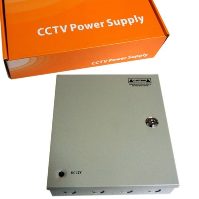 Courant de sortie 10A de la caméra de sécurité de vidéosurveillance Boîte d'alimentation de distribution 12V 9CH 18CH Ports