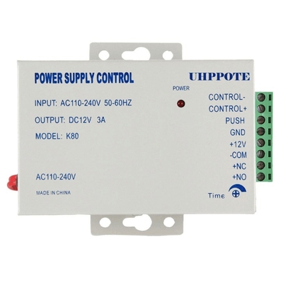 K80 AC 110-240V à DC12v 3A 36w alimentation pour le système de contrôle d'accès à la porte Puissance de sortie 1 50W