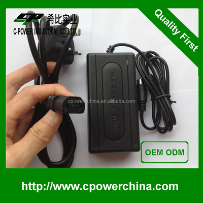 Type de bureau certifié CE 12VDC 3A 4A 5A 10A Convertisseur d'alimentation AC100V-240V Adaptateur
