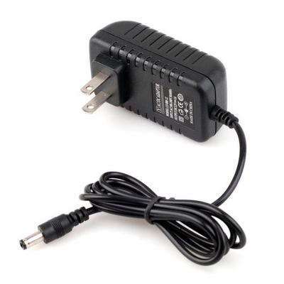 Connexion murale 6V 800mA 0,8A 5V 0,6A 12V 1A 5V 600mA Adaptateur d'alimentation avec conception en noir