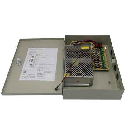 Sortie unique gris 9 ports 20A 12V DC Commutation de l'alimentation électrique Boîte de distribution C-Power