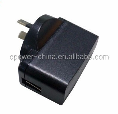 100-240vac Voltage d'entrée Noir Mecanique USB AC DC Banque d'alimentation Adaptateur pour les produits