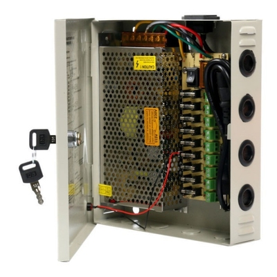 C-Power 110V 220V CCTV 12V 10A 9CH 9 ports réglementée boîte d'alimentation