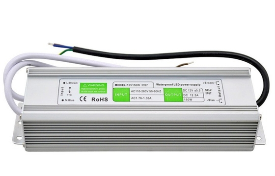 DC 12V 24V imperméable à l'eau IP67 65 66 Transformateur d'alimentation du conducteur LED 15w-150w pour lampe LED