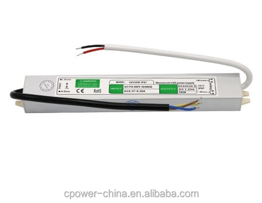 Module de transformateur à bande blanche LED de 30 W DC 24 V 12 V Adaptateur d'alimentation étanche IP67