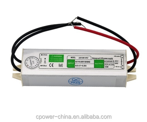 10W-200W étanche à l'eau IP67 Transformateur lumineux LED Directeur d'alimentation avec sortie en courant continu 24v