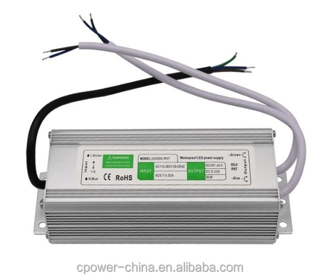 Transformateur d'alimentation à LED 80W 45W 50W 60W 100W 120W DC12V/24V IP67/IP66