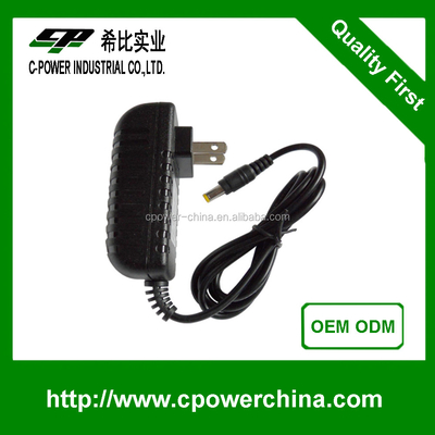 Chargeur d'adaptateur AC/DC avec certification CE et variations de sortie CC de 3,2 V à 5,4 V