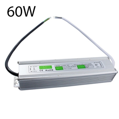 Sortie unique 60W 5A IP67 alimentation LED étanche 12V AC/DC avec 86% d'efficacité