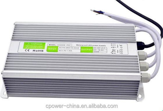 220V étanche à l'eau AC DC 12V 24V Transformateur LED Directeur d'alimentation 200W 250W 150W 100W