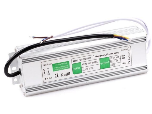 DC12V 24V 150W IP67 Voltage constant LED Driver alimentation avec conception étanche