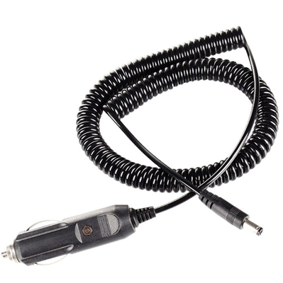 Cable noir 12V DC pour le chargeur de cigarette de voiture 5.5x2.1mm