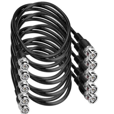 1m de longueur PVC Jacket BNC câble vidéo CCTV pour caméra de sécurité CCD DVR système de fil coaxial