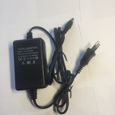 Adaptateur de courant alternatif/circulateur continu de 24 W pour caméra de surveillance de la fréquence de sortie 50/60 Hz Puissance de sortie 1-50 W