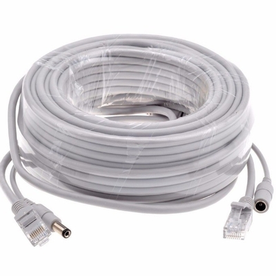 Vêtement en PVC 5/10/15/20/30M gris CAT5/CAT-5e Ethernet RJ45 CC