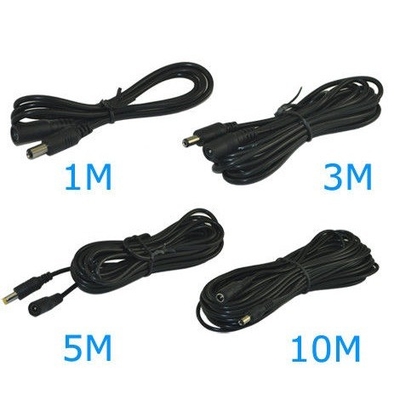 12V homme à femme 2.1x5.5MM câble d'alimentation d'extension pour la caméra de vidéosurveillance conducteur de cuivre