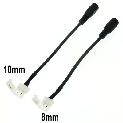 3528/5050 LED Strip 2Pin Connecteur à prise féminine Câble CC avec cuivre en conserve et PVC