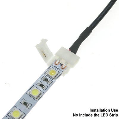 3528/5050 LED Strip 2Pin Connecteur à prise féminine Câble CC avec cuivre en conserve et PVC