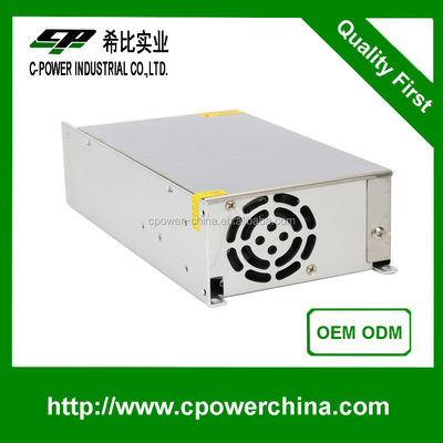 Top-10 AC DC 24V 36V 48V 600W alimentation haute tension avec fréquence de sortie 50/60Hz