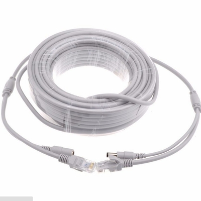 3/5/10/15/20/30M 50m gris CAT5/CAT-5e Ethernet RJ45 CC réseau de surveillance par câble LAN pour la caméra POE