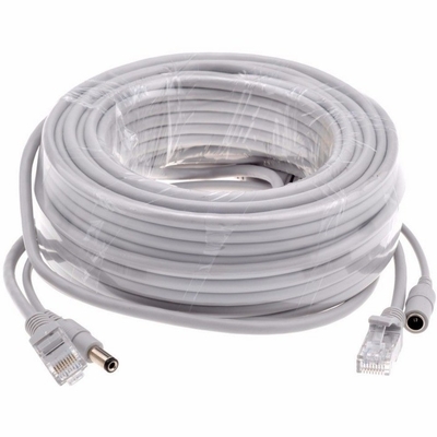 3/5/10/15/20/30M 50m gris CAT5/CAT-5e Ethernet RJ45 CC réseau de surveillance par câble LAN pour la caméra POE