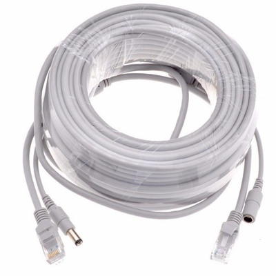3/5/10/15/20/30M 50m gris CAT5/CAT-5e Ethernet RJ45 CC réseau de surveillance par câble LAN pour la caméra POE