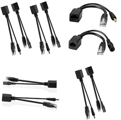 Cable de séparation d'alimentation sur Ethernet 5.5x2.1 mm DC RJ45 CAT6