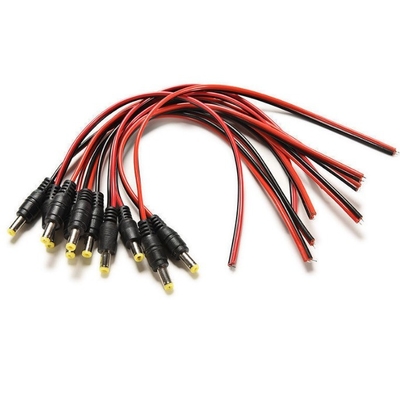 Cable d'alimentation en courant continu féminin certifié CE ROHS Cable d'extension pour système de caméra de sécurité CCTV