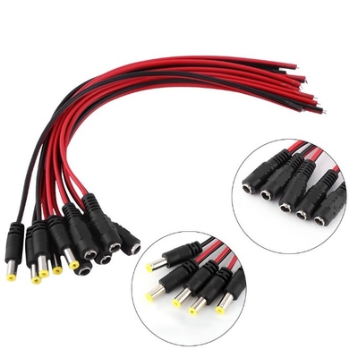 Cable d'alimentation en courant continu féminin certifié CE ROHS Cable d'extension pour système de caméra de sécurité CCTV