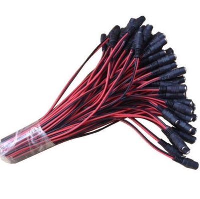 5.5x2.1mm queue de cochon mâle femelle câble CC pour caméra de vidéosurveillance LED 12V conducteur de cuivre