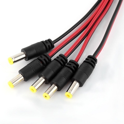 5.5x2.1mm queue de cochon mâle femelle câble CC pour caméra de vidéosurveillance LED 12V conducteur de cuivre