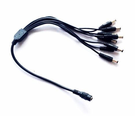 Énergie 5.5*2.1 Connecteur CC avec câble à fil ouvert et jaquette en PVC multi-noyau