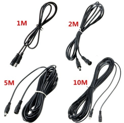 1M 2M 3M 5M 10M longueur câble CC de vidéosurveillance avec connecteur mâle et femelle