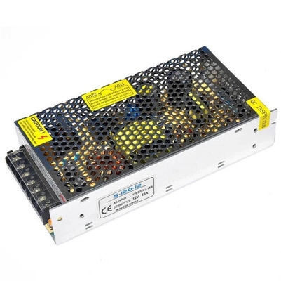Énergie LED 12V 10A 120W AC/DC Lumière de commutation pour la fréquence de sortie 50/60Hz
