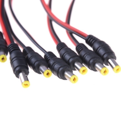 DC 5,5*2,5 mm 5525 30 cm Jack d'alimentation mâle prise de courant câble de fil de cuivre avec IEC type d'extrémité femelle