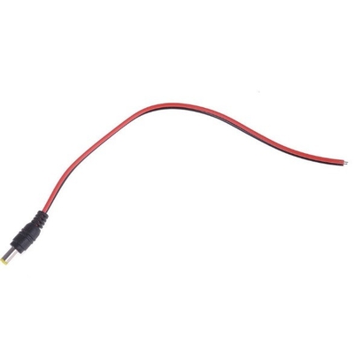 DC 5,5*2,5 mm 5525 30 cm Jack d'alimentation mâle prise de courant câble de fil de cuivre avec IEC type d'extrémité femelle
