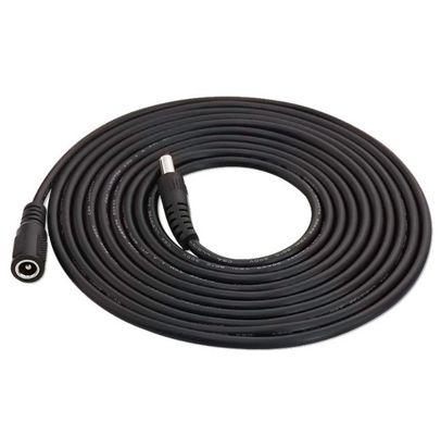 5.5*21dc Jack CCTV câble CC pour l'alimentation électrique en noir 2m 3m 5m 10m longueur